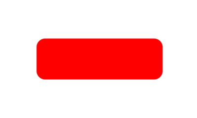 red rectangle with rounded corners on White background geometric shape design, graphics design project