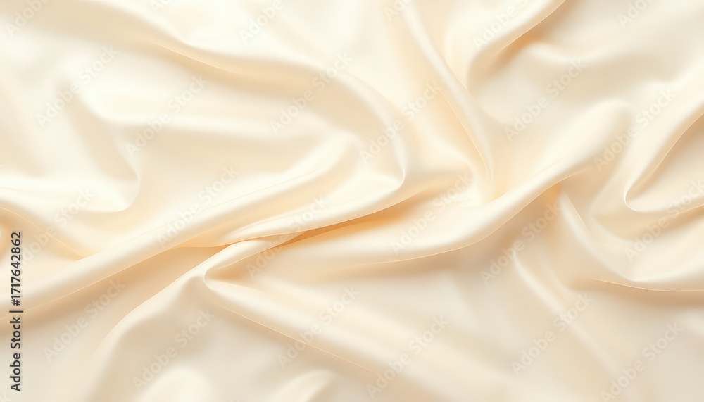 Poster elegant creamy fabric draped softly with gentle folds creating a smooth and luxurious background