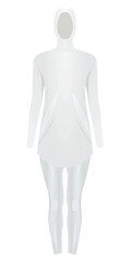 Hijab swim suit. vector illustration