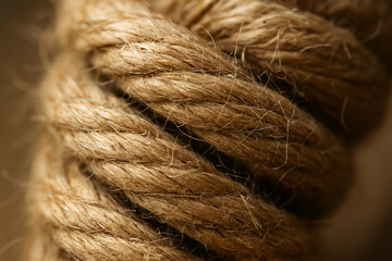 Fototapeta premium Jute rope fibers macro