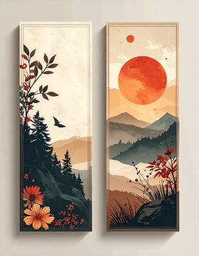 minimal bookmark templates with refined edge details