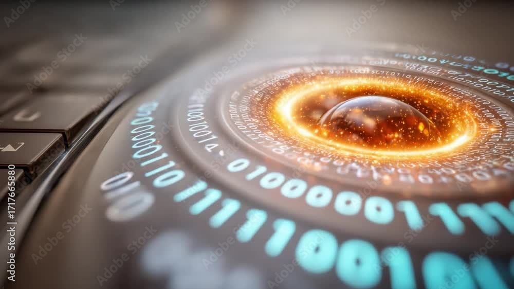 Aufkleber digital universe: a captivating image depicting the dynamic and intricate realm of the digital world