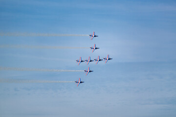 65th Anniversary. Tricolor Arrows Show. Air show.