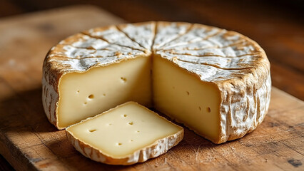 Kars old kashar cheese displayed on a wooden cutting board, labeled as kars eski kasari in local terminology