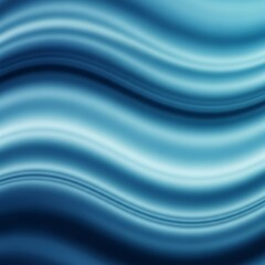 Fototapeta premium Abstract design featuring smooth, flowing, wavy lines in shades of blue and white, creating a serene and elegant background.