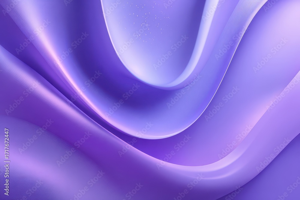 Poster an elegant abstract background featuring flowing shapes and smooth textures in shades of light purpl