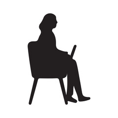 Fototapeta premium A woman is operating a laptop 