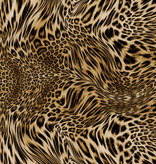 Leopard skin pattern texture; Fashionable print
