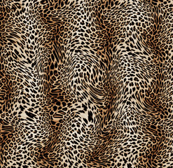 Leopard skin pattern texture; Fashionable print
