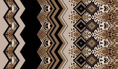 Leopard skin pattern texture; Fashionable print
