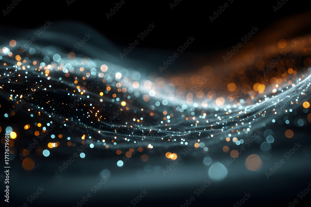Poster abstract particle technology background backgrounds technology cyberspace.