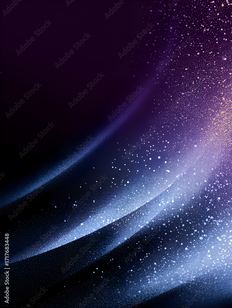 Aufkleber light waves on a dark background with lots of noise.