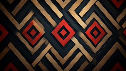 Decorative geometric pattern with orange and pink diamonds high resolution picture