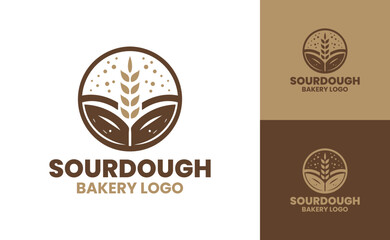 Sourdough Bakery Logo Modern Artisan Bread Identity