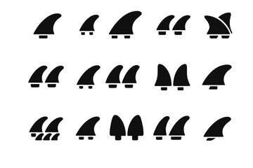 Vector dual split setup fin surfboard icon fins hybrid thruster configurations board