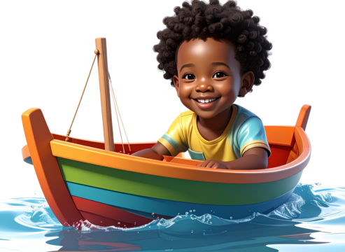 Firefly_Toy Boat PNG – Transparent Children’s Play PNG