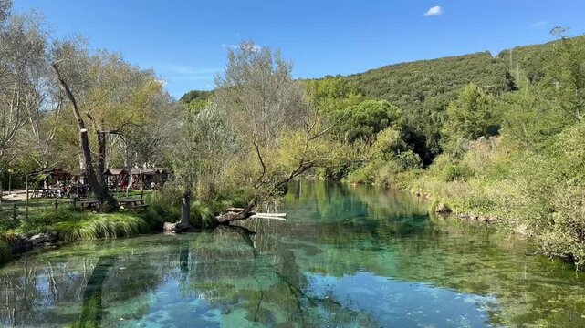 Green dominates in the Grassano Park in Campania