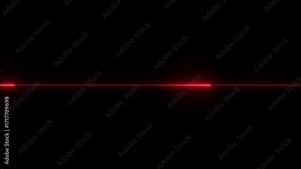 Poster technology video material animation and glowing laser lines on a black background. seamless loop ani
