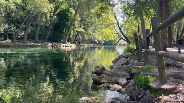 Green dominates in the Grassano Park in Campania