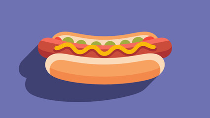 Hot dog delicacies, hand-drawn vector illustrations