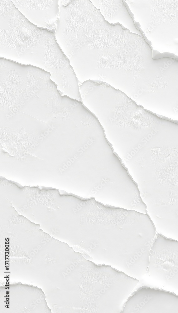 Poster monochromatic textural plaster surface with rough strokes and subtle crevices displaying a cool, min