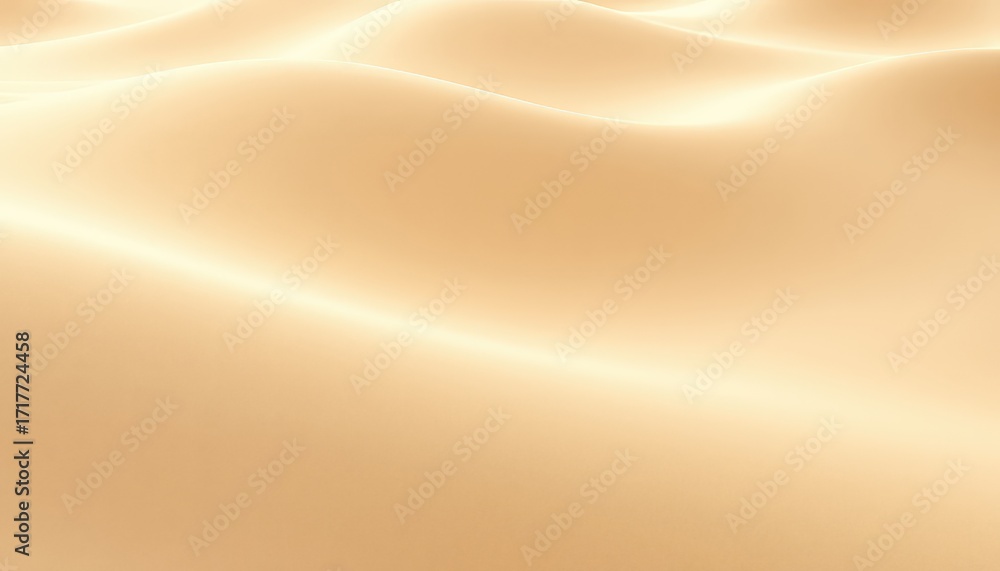 Poster smooth, wavy, light brown surface texture with gentle curves and soft shadows, creating an abstract 