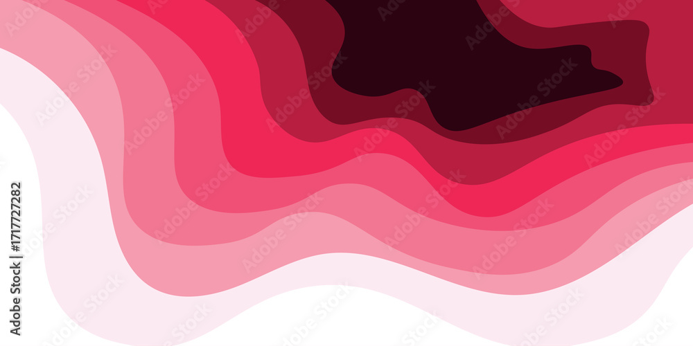 Poster abstract background design with flowing and modern colors. trendy holographic red gradient shape bac