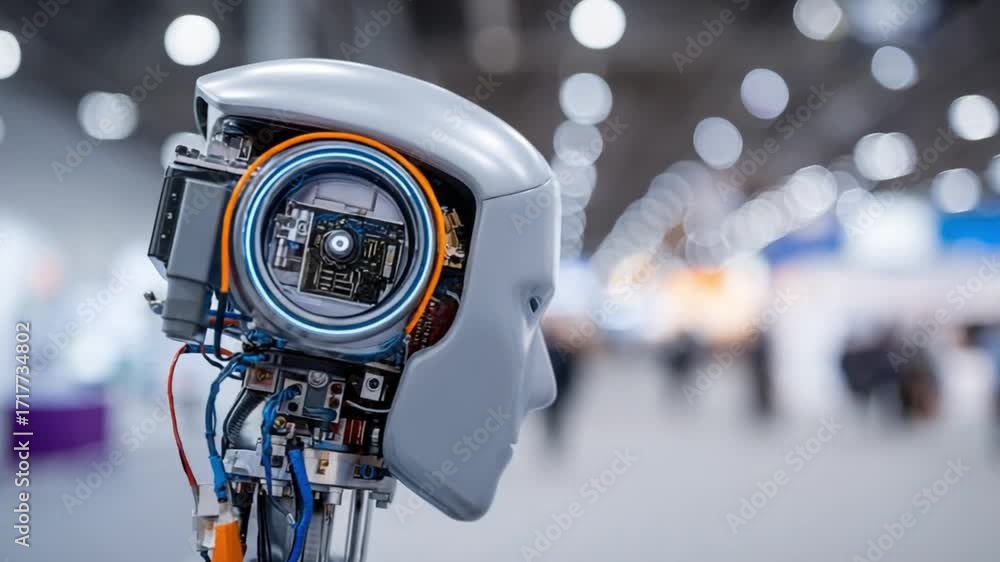 Aufkleber futuristic technological marvel: a captivating glimpse inside the intricate mechanisms of a modern r