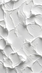 White Smooth Texture Background Exhibiting an Even Layering and Delicate Wavy Patterns, Ideal for Various Creative Applications