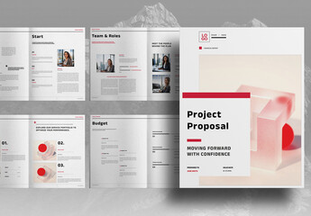 Red Studio Project Proposal Brochure Layout