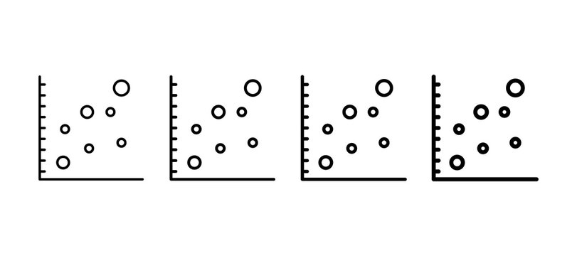 Scatter Plot Multiple Line Icon Element