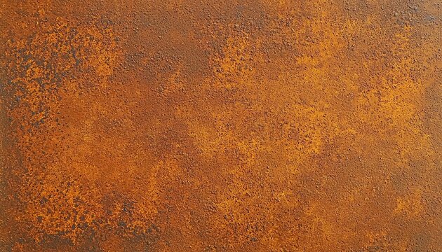 Closeup view of rusted orange weathering steel texture.