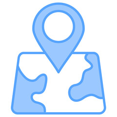 Map Blue Icon