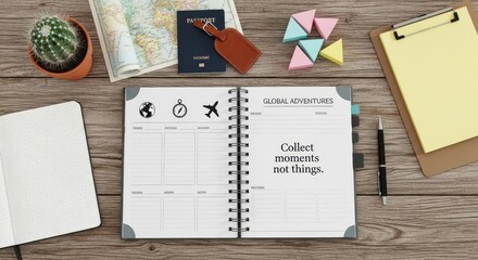 Travel Planning Global Adventures Conceptual Journey