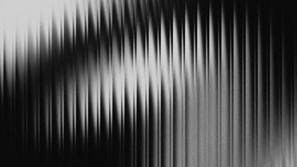 Black white wave fractal glass gradient blurred background, abstract transparent glass trendy wallpaper grainy noise texture.	