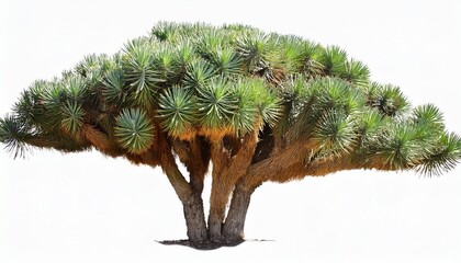 Cactus Tree Isolated On White