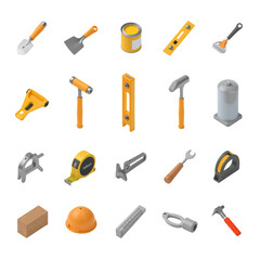 Construction tools collection showcasing the tradesman essentials and equipment for construction