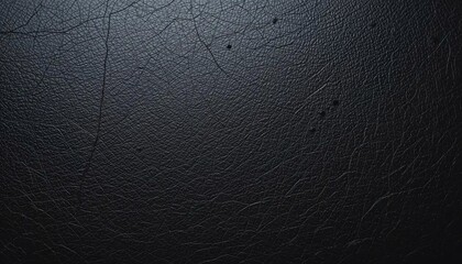 Detailed black leather texture background showcasing fine lines and subtle cracks for use in graphic design and product visualization projects