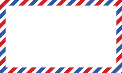 Post card frame. Blank envelope postcard