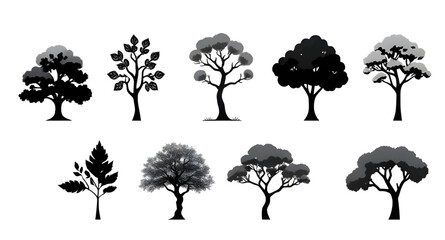 abstract tree silhouettes, tree icons silhouettes, forest trees black silhouettes, landscape tree silhouettes, tree line silhouette, silhouette of trees, nature forest silhouettes, winter tree silhoue