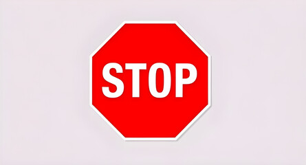 red stop sign