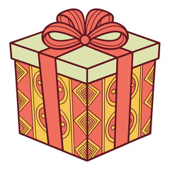 gift box Vector Illustration, Solid White Background (4).eps