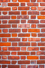 classic red brick old wall