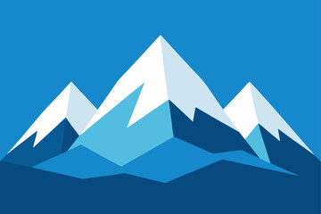 Fototapeta premium mountain landscape vector illustration