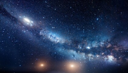 Dark Starry Night Sky With Glowing Stars And Cosmic Dust Galaxy Background Star Field Deep Space Astronomy Texture