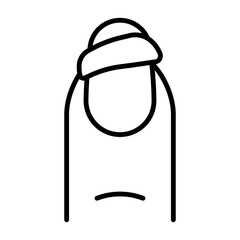 
An illustration of a black icon of beauty salon attributes and manicure and pedicure products on a white background