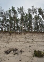 erosion of sand dunes on the Baltic Sea coast