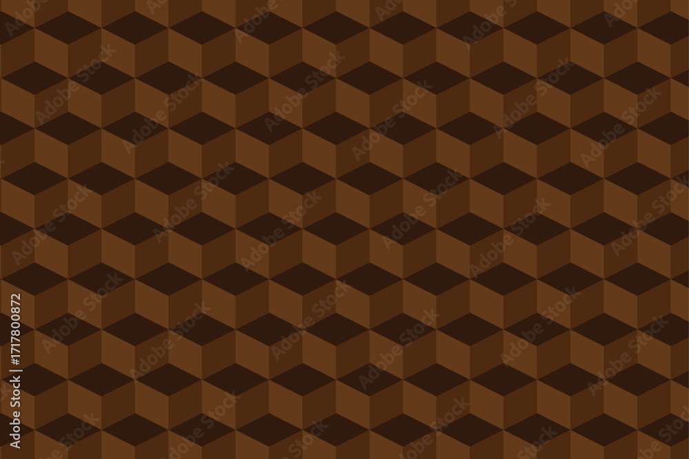 Aufkleber 3d modern geometric colorful shape | square chocolate box background design | vector abstract backgr