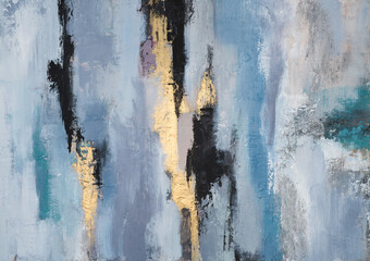 Colorful modern artwork, abstract paint strokes, oil painting on canvas. Acrylic art, artistic texture. Brush daubs and smears grunge background, hand painted pattern