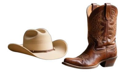 brown cowboy boots